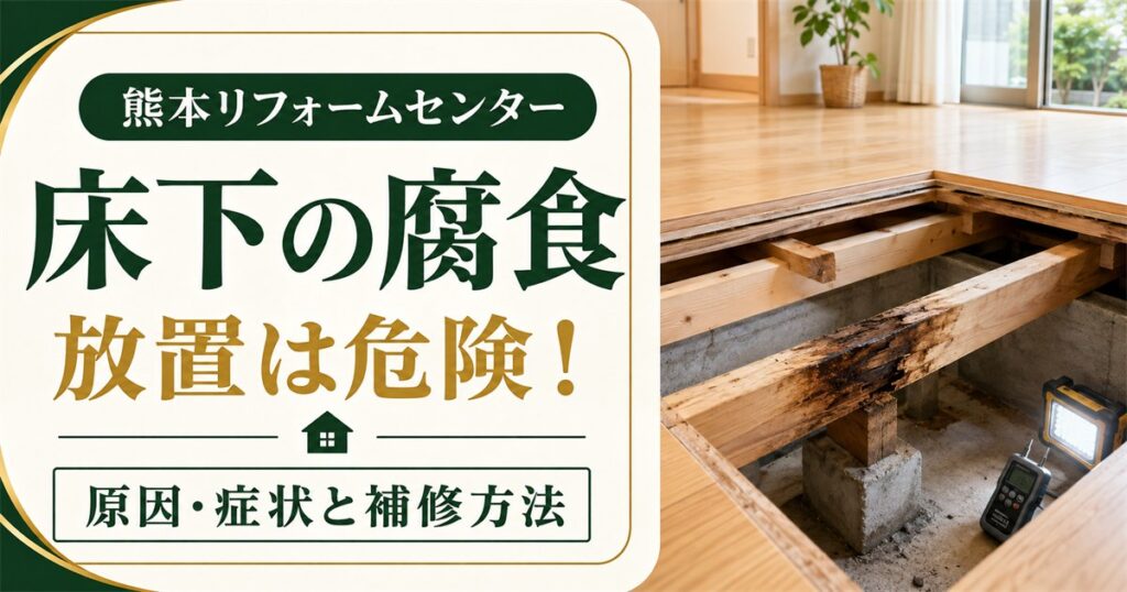 床下の腐食は放置厳禁